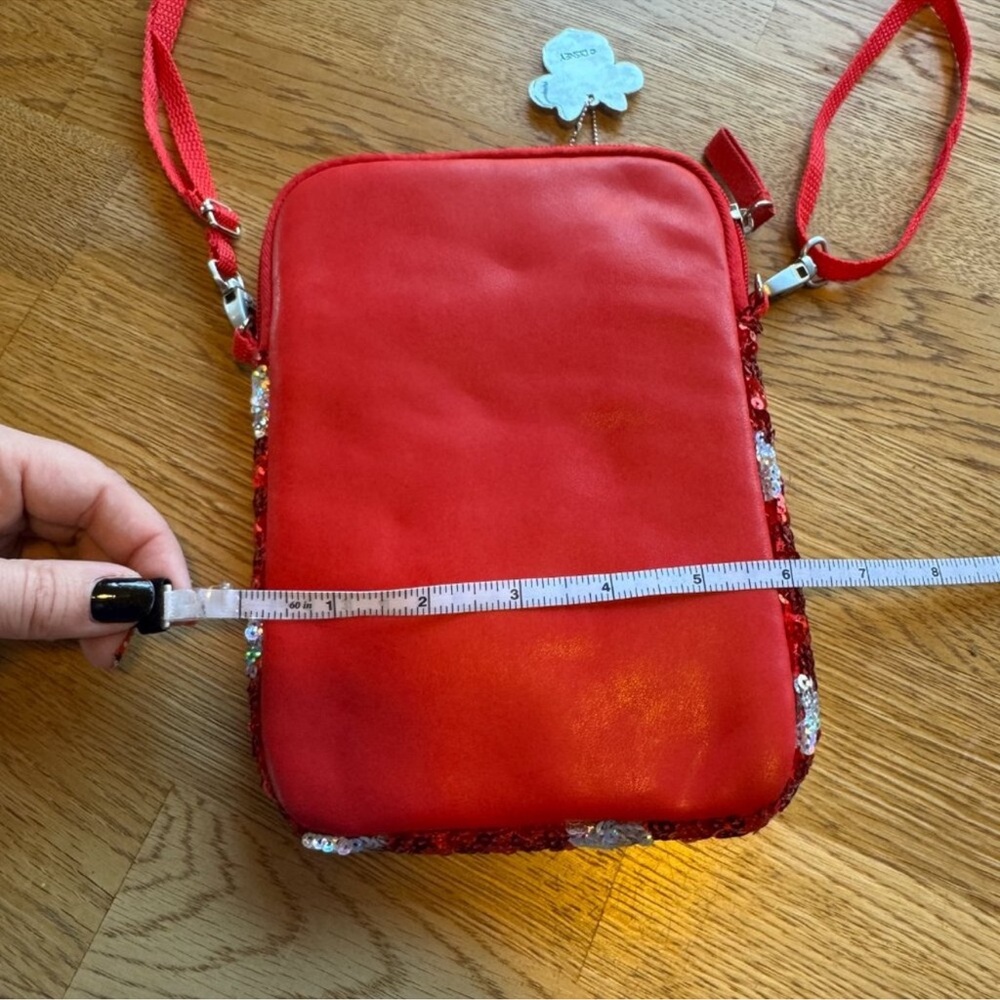 DISNEY Minnie Mouse Red Polka Dot Crossbody Bag - Picture 9 of 13